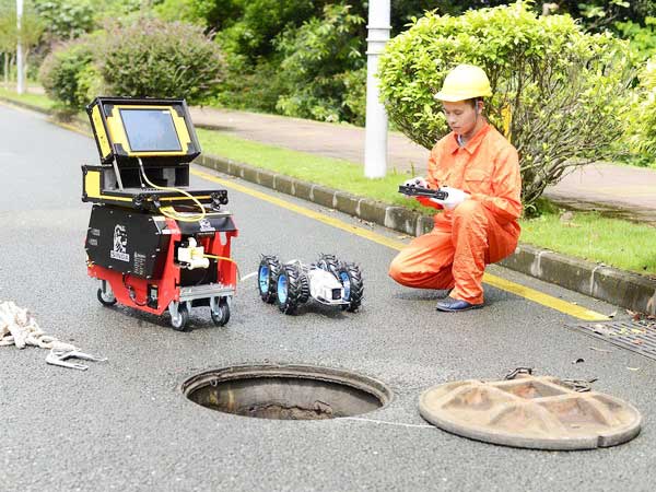 青湖路街道管道机器人检测